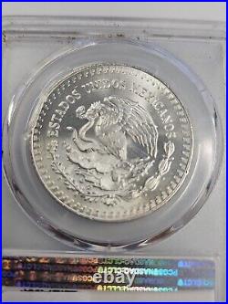 1990-mo Pcgs Ms67+ 1 Onza Mexico Silver Libertad Low Pop