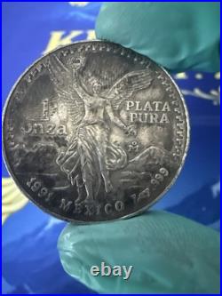 1991 1 oz Silver? Libertad Beautifully Toner