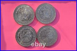 1991 1992 994 1995 Mo MEXICO Silver 1 oz Libertad Onza Lot of 4 Coins