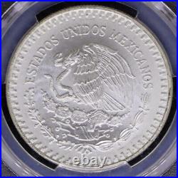 1991-MO 1oz Mexico Type 2 Silver Libertad KM-494.3 PCGS MS66