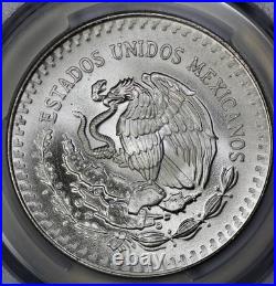 1991- MO Mexico 1oz Silver Libertad Onza PCGS MS 69 Type 1
