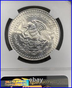 1991 MO Mexico Libertad 1 Onza Silver 1oz NGC MS68 Registry Grade Coin Type 1