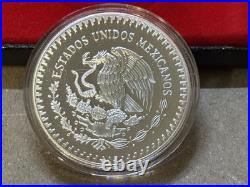 1991 Mexico Onza. 999 Silver Libertad Proof #4556 w Clamshell COA & Sleeve