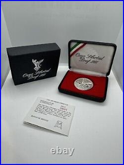 1991 Silver 1 oz. 999 Proof Libertad, 1 Onza Plata Pura WithORIGINAL BOX & COA