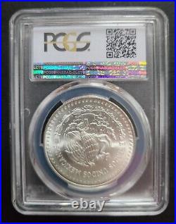 1991 T1 PCGS MS67 Mexico Libertad Large Onza 7 Dots 1 Oz Silver Mexican Type 1