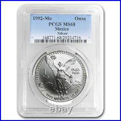 1992 Mexico 1 oz Silver Libertad MS-68 PCGS