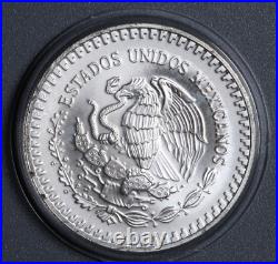 1992 Mexico Libertad 1 Onza Coin 1 oz. 999 Silver In Capsule