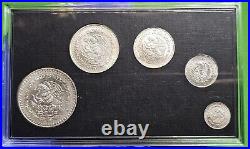 1992 Mexico Libertad Uncirculated Coin Mint Set 1/20 to 1 Oz. 999 Silver