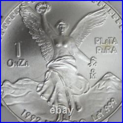 1992 Mo MS 68 Mexico Libertad 1 Onza Silver Missing Feather Detail NGC OCE 924