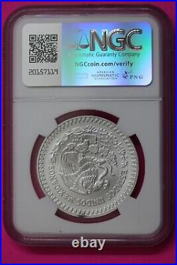 1992 Mo MS 68 Mexico Libertad 1 Onza Silver Missing Feather Detail NGC OCE 924