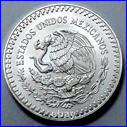 1992 UNC 1 Oz 999 SILVER MEXICO Libertad Pura Plata Limited Ed. Coin Round