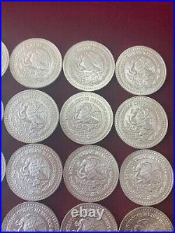 1993 Mexican Libertad 1 Onza. 999 Silver Brilliant Uncirculated Roll (20 Coins)