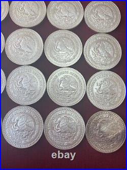 1993 Mexican Libertad 1 Onza. 999 Silver Brilliant Uncirculated Roll (20 Coins)