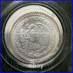 1993 Mexican Libertad 1 Onza. 999 Silver Littleton Coin Co. Holder Showpak Toned