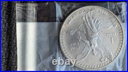 1993 Mexico Libertad 1 OZ Silver Coin. 999 ONZA Littleton Plastic Holder