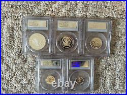 1993 Mexico Libertad Proof Set 1 Onza Ounce Silver to 1/20 Silver PCGS PR69DCAM
