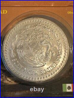 1994 MEXICAN ONZA LIBERTAD 1 Oz. 999 FINE SILVER Coin IN LITTLETON SHOWPAK