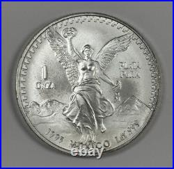 1995 1 Oz Silver. 999 Mexico Libertad