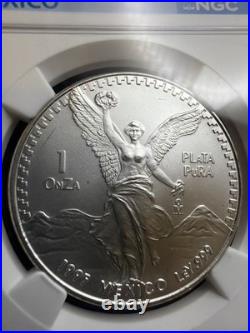 1995 MO Mexico 1 Onza Silver Libertad NGC MS 67 Please See Pics