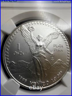1995 MO Mexico 1 Onza Silver Libertad NGC MS 67 Please See Pics