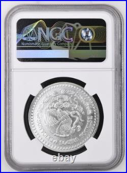 1995 Mexico Libertad Silver 1 Onza Coin NGC MS66 Banco de Mexico Bag Frag