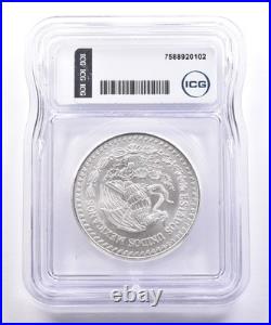1995 Mo Mexico 1 Onza Silver Libertad MS69 ICG