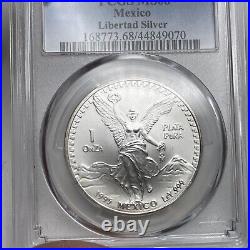 1995-Mo Onza Mexico 1oz. 999 Silver Libertad PCGS MS 68