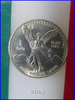 1995 mexico libertad silver coin 1 oz