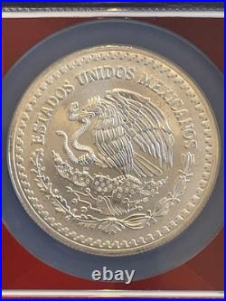1995Mo Mexico 1 Onza Silver MS69 NGC Red Holder Have Only Increased In Value