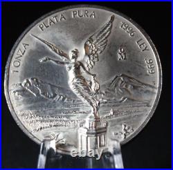 1996 1 Onza Mexico Libertad 1oz 999 Plata Pura