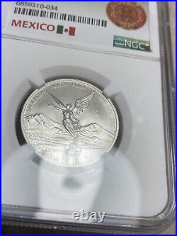 1996 Mexico Libertad 1/4 oz. Silver Coin NGC MS69 Only 2 Higher Freshly Graded