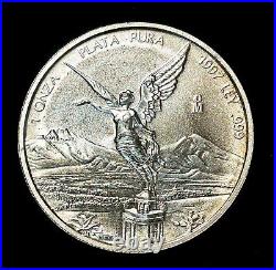 1997 1oz Mexican Libertad, Ships in New Capsule, Faint Toning, Bright White Rare