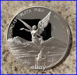 1997 Mexico 5 oz Silver Libertad BU, Toned mirror finish. 999 pure silver 1997 Mexico 5 oz Silver Libertad BU, Toned mirror finish. 999 pure silver