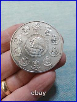 1997 Mexico Libertad Onza Pura Plata 2 oz. 999 Silver Coin KEY DATE