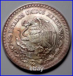 1999 1 oz 999 SILVER Ley Mexican Libertad 1 Onza Pura Plata Coin Rare Nat. Toning