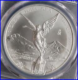 1999 1oz. Mexico Libertad PCGS MS66.999 Fine Silver