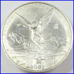 1999 Mo MEXICO 1 oz Silver Libertad Un Onza Coin #45233