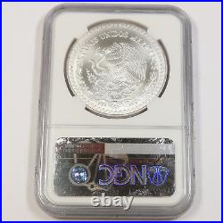 1999 Mo NGC MS69 MEXICO 1 oz Silver Libertad Un Onza Coin #43096A