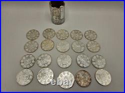 (20) 2009 Mexican Libertad 1 oz. 999 Fine Silver UNC Coins