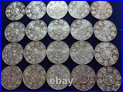 (20) 2010 Mexican Libertad 1 oz. 999 Fine Silver UNC Coins OPEN ROLL