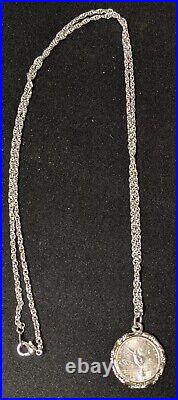 2001.999 Silver 1/20 Onza Mexican Libertad Necklace / Pendant