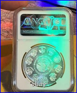 2001 Mexico 1 Onza Silver Coin Libertad Ngc Ms69