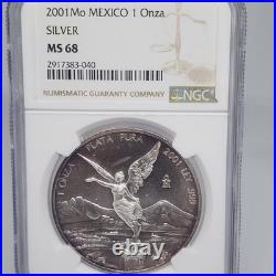 2001 Silver Libertad 1 oz NGC MS 68