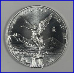 2003 1 Oz Silver. 999 Mexico Libertad