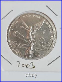 2003 Libertad Mexico 1oz FINE Silver. 999