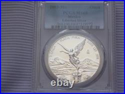 2003 MO PCGS MS69 MEXICO 1 ONZA SILVER LIBERTAD Pop 46 Highest Grade