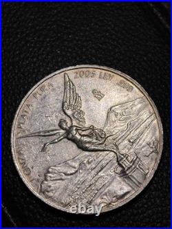 2005 Mo 1 Oz Onza Mexico Libertad. 999 Fine Silver Plata Pura