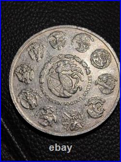 2005 Mo 1 Oz Onza Mexico Libertad. 999 Fine Silver Plata Pura