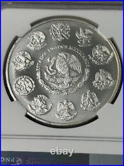 2005 Mo 1 Oz Silver Mexico Libertad Large Onza NGC MS69