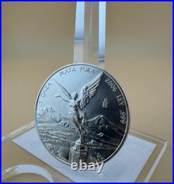 2006 Mexico 1oz. 999 Silver Coin Libertad Key Date Low Mintage with Capsule (C1) 2006 Mexico 1oz. 999 Silver Coin Libertad Key Date Low Mintage with Capsule (C1)